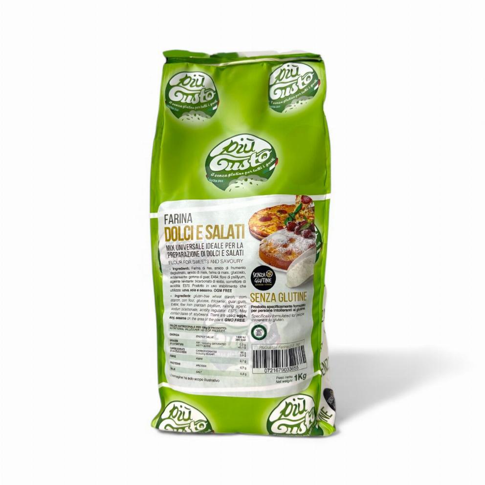 FARINA UNIVERSALE PER DOLCI E SALATI CON AMIDO DI FRUMENTO DEGLUTINATO}